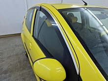 Дефлекторы окон 2D с хром накладками 4 шт. для Peugeot 107 I Рестайлинг