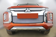 Комплект сеток chrome верх, низ, центр для Mitsubishi L200 V Рестайлинг