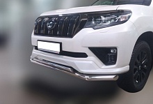 Защита переднего бампера двойная d60/42 мм для Toyota Land Cruiser Prado 150 Series Рестайлинг 3