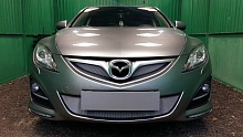 Защитная сетка радиатора верх для Mazda 6 II (GH) Рестайлинг