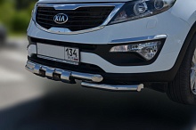 Защита переднего бампера G d60 мм для Kia Sportage III