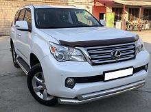 Защита переднего бампера двойная d76/60 мм для Lexus GX II