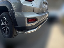Защита заднего бампера угловая большая двойная d60/42 мм для Haval H7 I