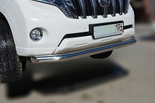 Защита переднего бампера d76 мм для Toyota Land Cruiser Prado 150 Series Рестайлинг 1