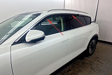 Дефлекторы окон 2D с хром накладками 6 шт. для Voyah Free I Рестайлинг