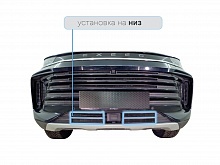 Защитная сетка радиатора низ 4 части для EXEED TXL I Рестайлинг 1