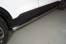 Пороги труба 60,3 мм для Geely Coolray I