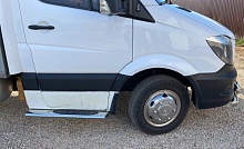 Пороги труба с проступью овал d120х60 мм для Mercedes-Benz Sprinter (NCV3) II Рестайлинг