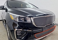 Зимняя заглушка радиатора к съемной сетке низ для Kia Carnival (YP) III Рестайлинг