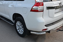 Защита заднего бампера угловая малая d76 мм для Toyota Land Cruiser Prado 150 Series