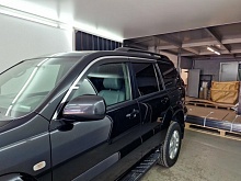 Дефлекторы окон с хром накладками 2D 6 шт. для Toyota Land Cruiser Prado 120 Series Рестайлинг