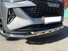 Защита переднего бампера с перемычками с подгибами d60/42 мм для Haval F7 I Рестайлинг