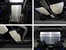 Защиты комплект (картер и КПП, задний дифференциал, бак правая, бак левая) для Subaru Forester V