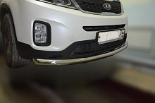 Защита переднего бампера d60 мм для Kia Sorento II Рестайлинг