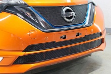 Защитная сетка радиатора низ 2 части для Nissan Note II Рестайлинг