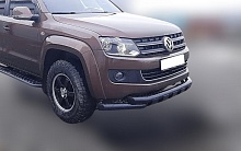 Защита переднего бампера G с покрытием "раптор" d76 мм для Volkswagen Amarok I