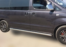 Пороги труба d60 мм для Hyundai Grand Starex I