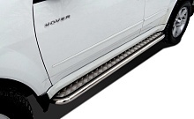 Пороги с накладным листом d53 мм для Great Wall Hover H5