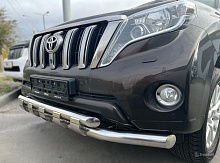 Защита переднего бампера двойная с перемычками d76/60 мм для Toyota Land Cruiser Prado 150 Series Рестайлинг 1