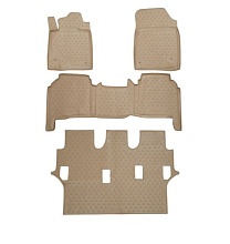 Коврики 3D в салон полиуретан 3 шт для Lexus LX III