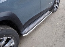 Пороги с площадкой 60,3 мм для Jeep Cherokee V (KL)
