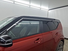 Дефлекторы окон с хром накладками 2D 6 шт для Kia Soul III