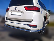 Защита заднего бампера угловая большая d76 мм для Toyota Land Cruiser 300 Series