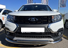 Защита переднего бампера двойная d53/42 мм для LADA (ВАЗ) Largus I Рестайлинг