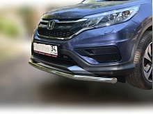 Защита переднего бампера d60 мм для Honda CR-V IV Рестайлинг