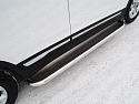 Пороги с площадкой (нерж. лист) 60,3 мм для Chery Tiggo 5 I Рестайлинг