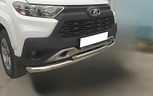 Защита переднего бампера двойная d60/42 мм для LADA (ВАЗ) Niva I Рестайлинг (Travel)