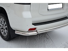 Защита заднего бампера с углами d76 мм для Toyota Land Cruiser Prado 150 Series Рестайлинг 1