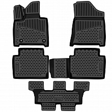 Коврики 3D в салон полиуретан 5 шт. для Hyundai Santa Fe V (MX5)