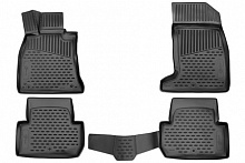 Коврики 3D в салон полиуретан 4шт для Kia Stinger I Рестайлинг