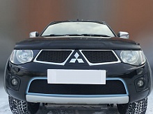 Защитная сетка радиатора низ для Mitsubishi Pajero Sport II