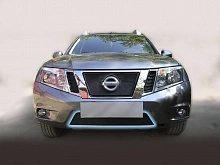 Защитная сетка радиатора низ для Nissan Terrano III (D10)